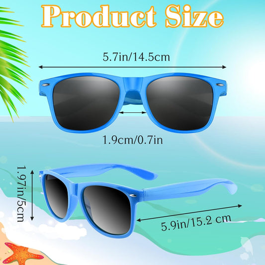 ASTARON Black Sunglasses Bulk, 6/12/24/48 Pack Sunglasses Party Favors for Summer Beach Pool Birthday Wedding Party Supplies