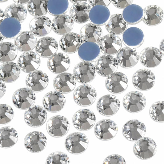 Beadsland Hotfix Rhinestones, 2880pcs Flatback Crystal Rhinestones for Crafts Clothes DIY Decorations, Crystal,SS6,1.9-2.1mm