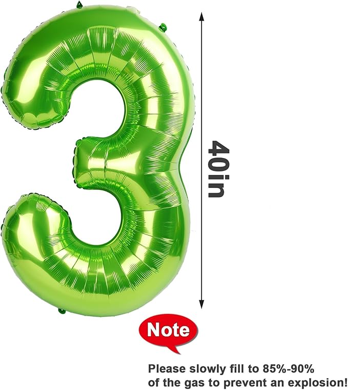 7 Balloon Numbers 40 Inch, 6 7 Birthday Decorations, Light Green Seven Birthday Decor, 7 17 27 70 Year Old Balloon Number for Engagement, Wedding, Graduations