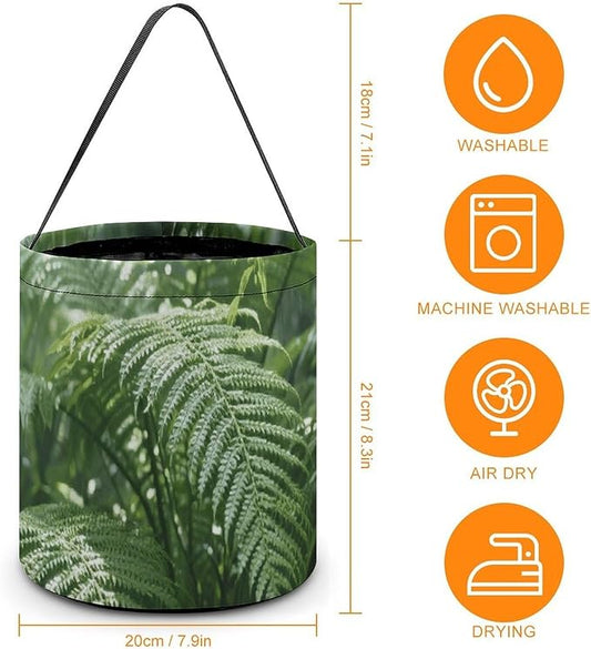 Halloween Candy Bucket - Green Plants Trick Or Treat Candy Bag, Gift Bag for Party Favor Supplies
