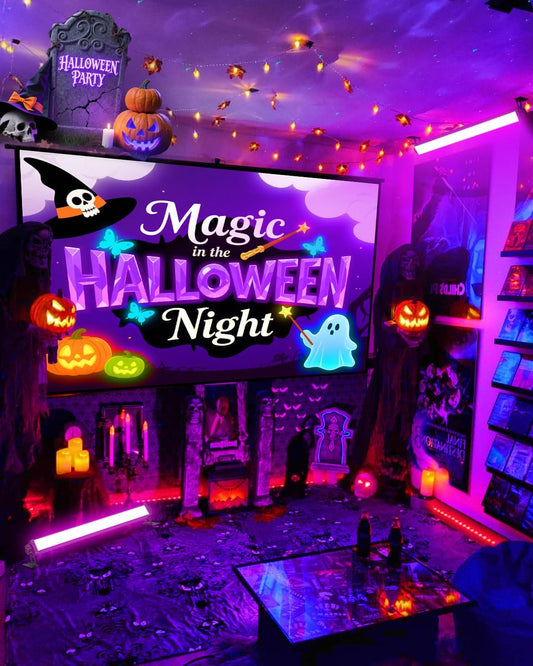 16 Pack 40W LED Black Light Bar, Black Lights Light Up 8000ft² with Switch+Plug+6ft Cord, for Glow Party Supply, Halloween, Bedroom, Body Paint, Fluorescent Party