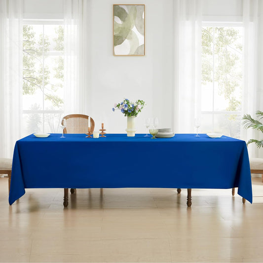 Rectangle Tablecloths 60x120 Inch 6 Pack Royal Blue Tablecloth Washable Decorative Linen Polyester Table Cloths for Dining Table Banquets Buffet Parties and Wedding