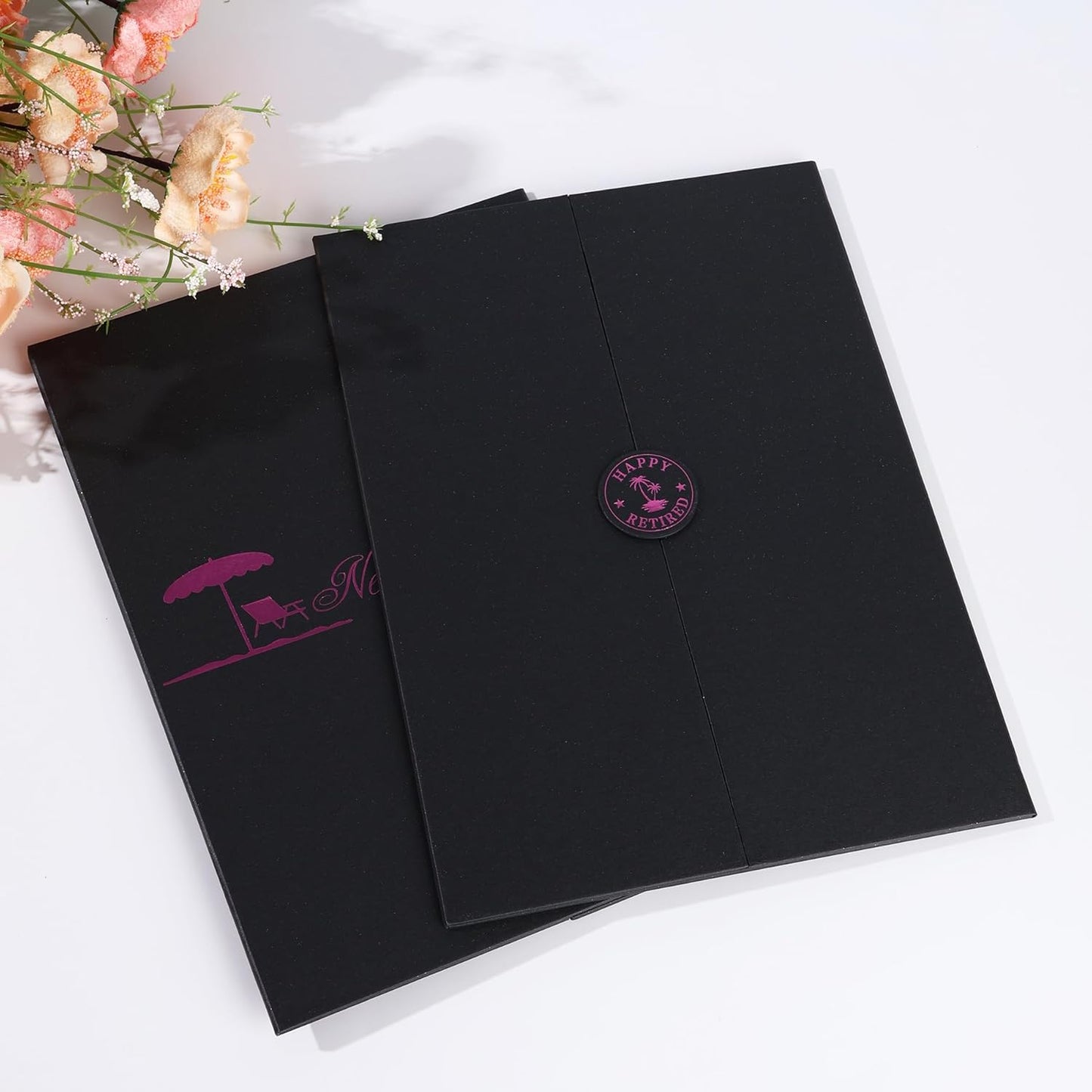 Pink Retirement Party Decorations Large retirement Card Signing Happy Retired Guest Book Creative Retirement Card For Men Women