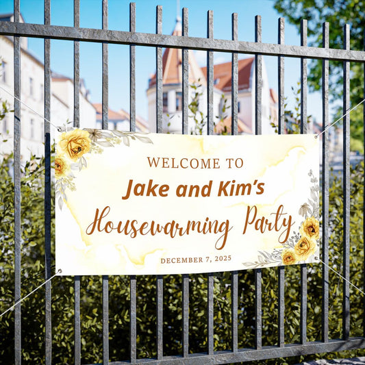 Personalized Housewarming Party Welcome Banner Decorations Double Sided Printing And Various Sizes #5