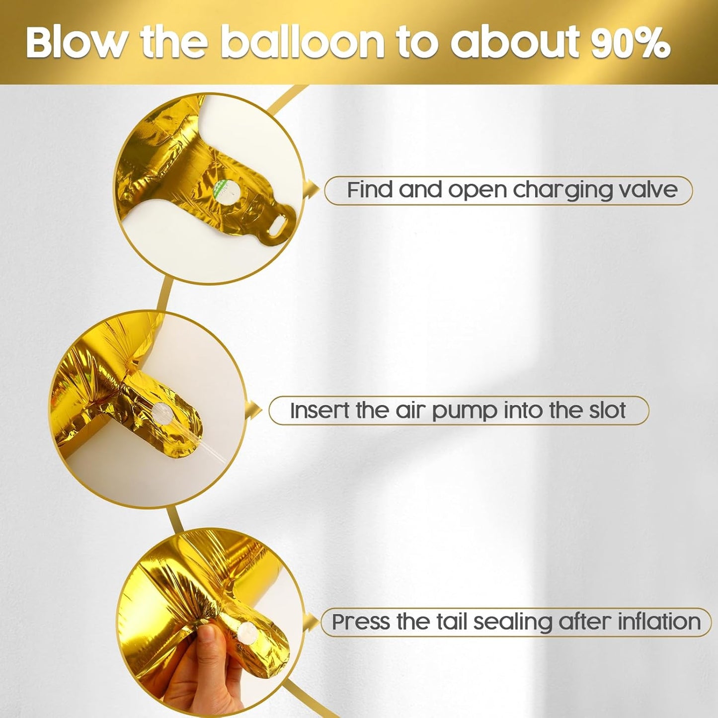 2026 Balloon - 2 Pack Gold Birthday Number Balloons, 40 Inch Large Foil Balloons for Men Women Boys Girls Gold Themed Birthday Decorations,Number 2026 Balloon