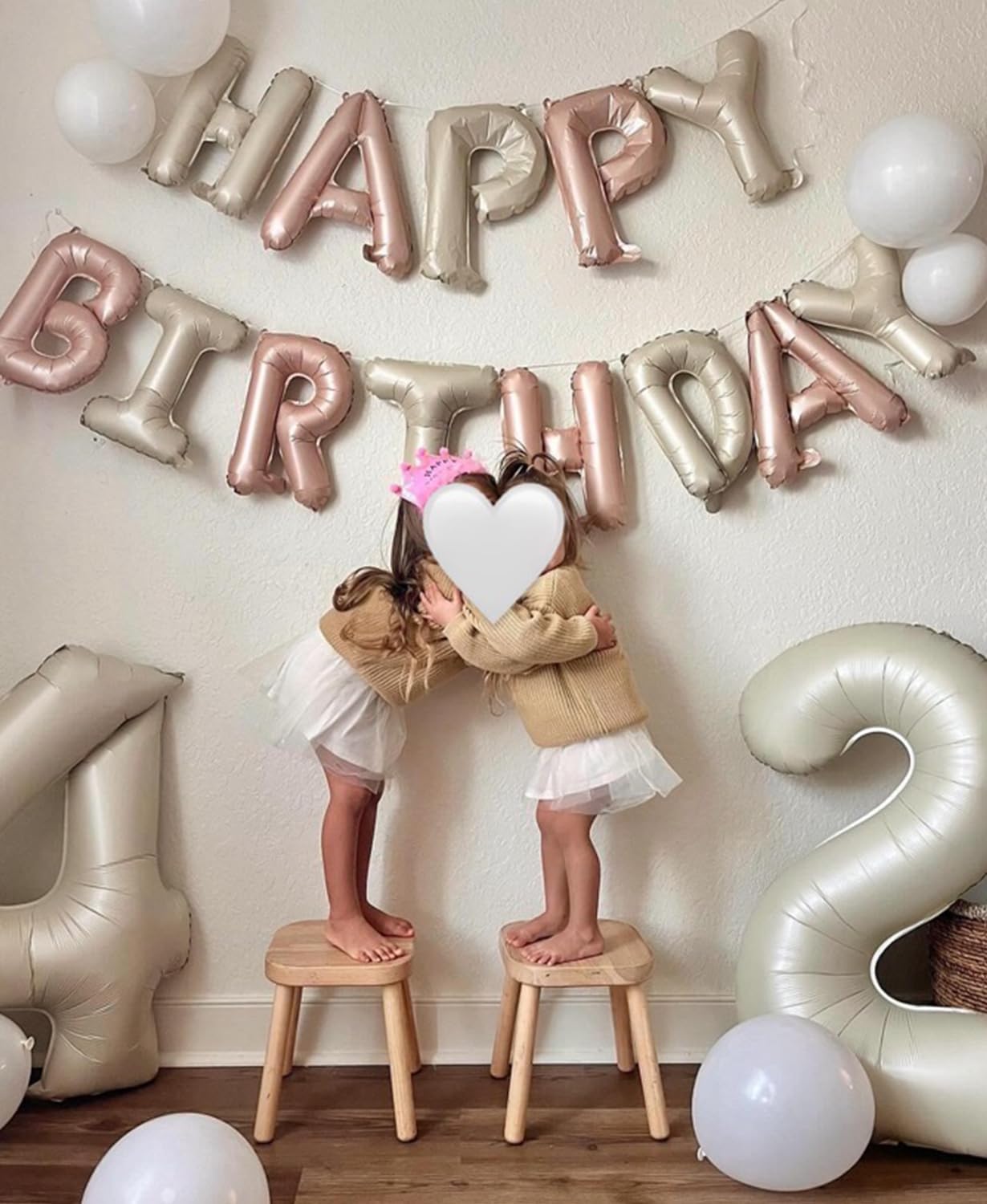 Smlpuame 40 Inch Cream Number Balloons 0-9, Giant Self-Sealing Beige Foil Number 0 White Sand Digit Helium Balloon for Boys Girls Women Men Party Anniversary Supplies Decorations