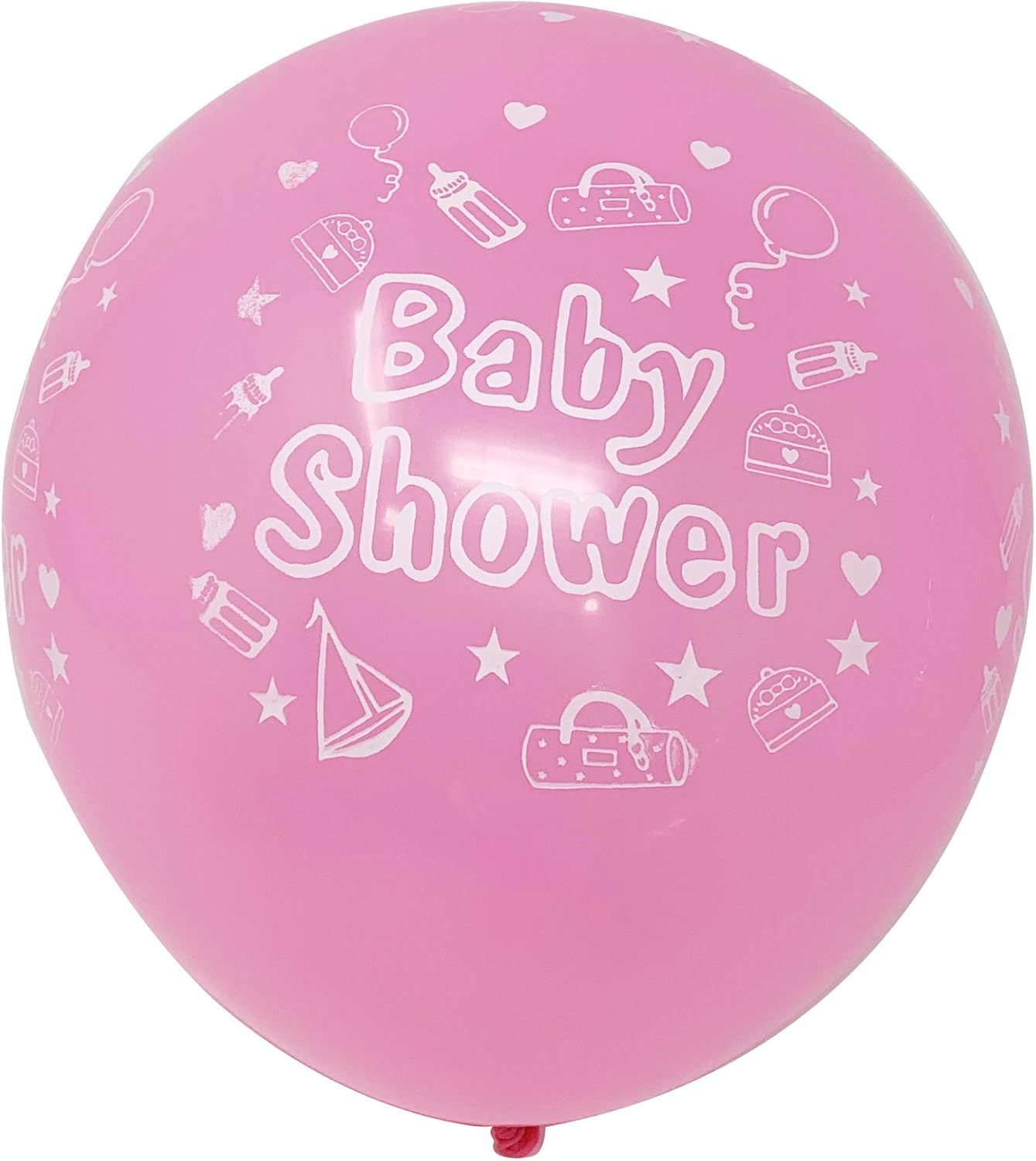 Allgala Latex Balloons for Parties | Helium Grade Bulk Balloon Pack | Ideal for Birthday Party Decorations, Baby Shower, Christmas Party | Colored Balloons for Events | 100ct 12" - Baby Girl