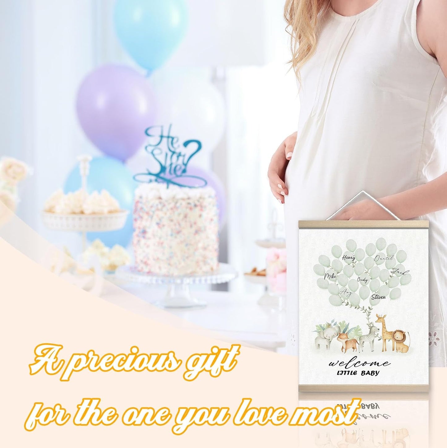 Woodland Baby Shower Decorations, Guest Book for Baby Shower, Guest Book Alternatives, Baby Shower Wall Sign Centerpieces Supplies Party Decorations