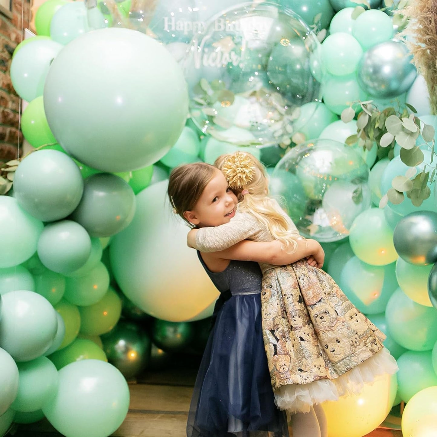 PartyWoo Mint Green Balloons 100 pcs Different Sizes Pack of 36 18 12 10 5 Inch Pastel Light Green Peppermint Balloon Arch Kit Garland for Graduation Baby Shower Birthday Party Decorations Green-Q06