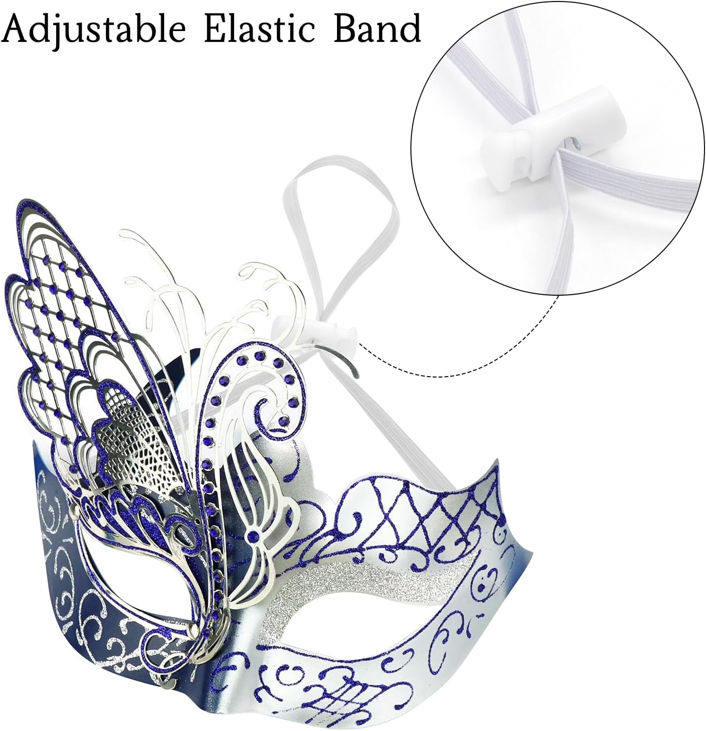 Mysterious Venetian Butterfly Lady Masquerade Halloween Party Mask Evening Prom Ball Mask Bar Costumes Accessory