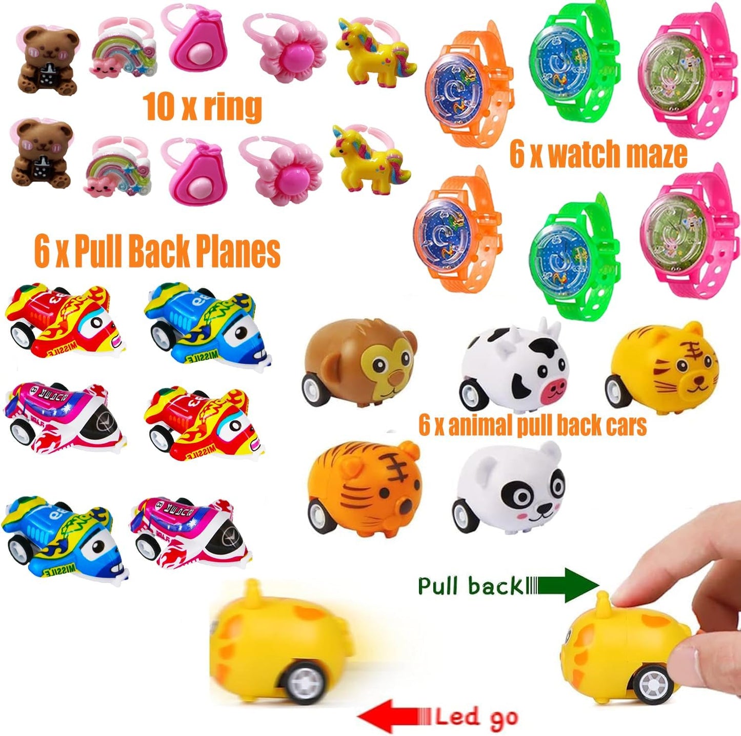 132 PCS Party Favors for Kids 8-12, Pinata Stuffers, Prizes Treasure Box Toys for Classroom, Goodie Bag Stuffers,Treasure Chest, Prize Box Toys, Pinata Filler