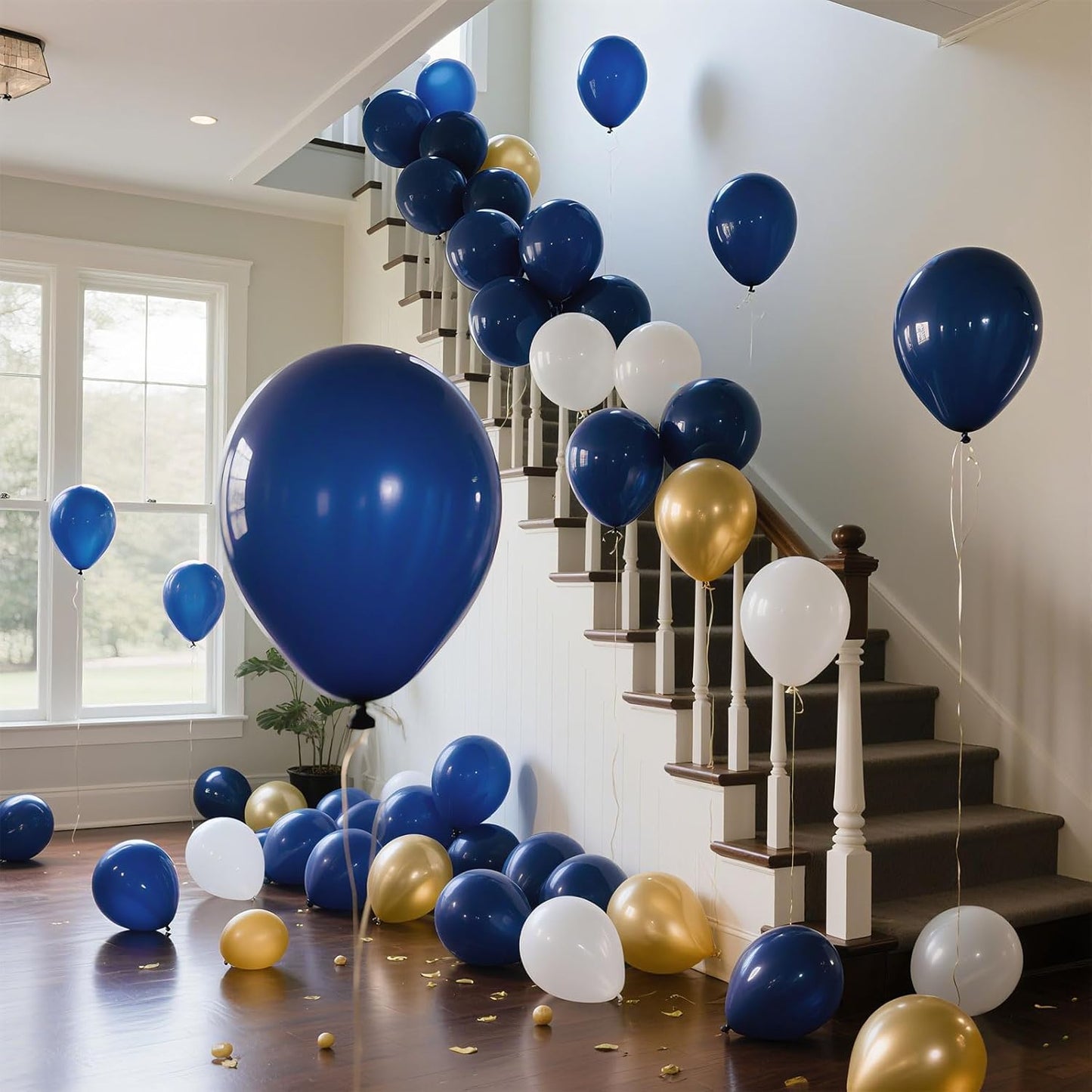 Navy Blue Balloons Latex Party Dark Blue 160 Pack 5 inch Round Navy Balloons for Wedding Graduation Birthday Party Backdrop Decorations