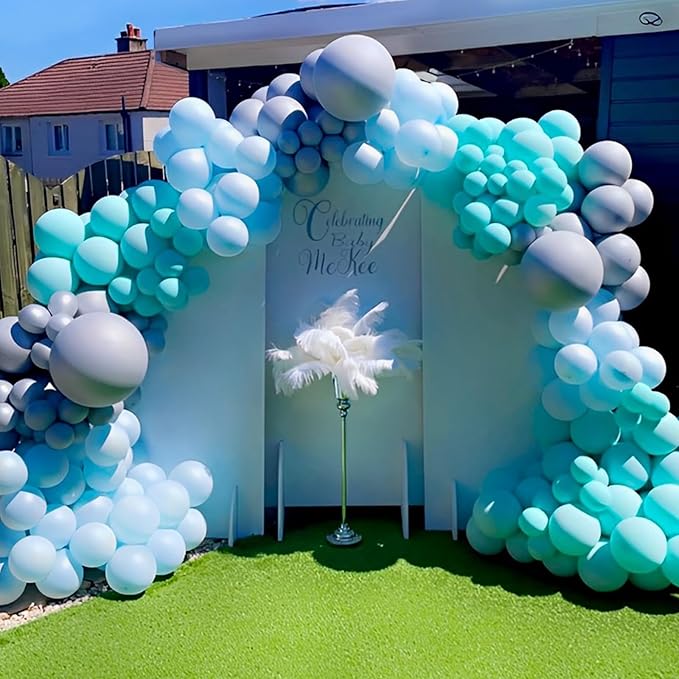 110pcs Teal Balloons 12inch Turquoise Latex Party Balloons for Graduation, Wedding, Birthday, Bridal Shower, Baby Shower, Anniversary Party Decorations