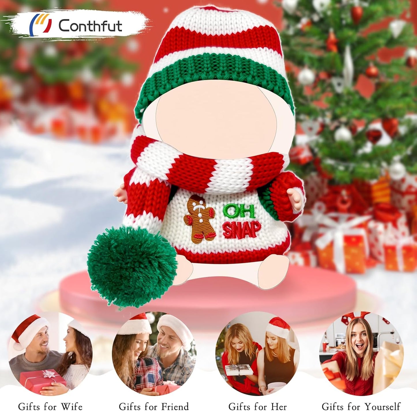 17cm Doll Clothes,15cm Dolls Christmas Outfit Set,Accessories for Dolls,Christmas Clothes Set (No Doll) (Green+Red 02)