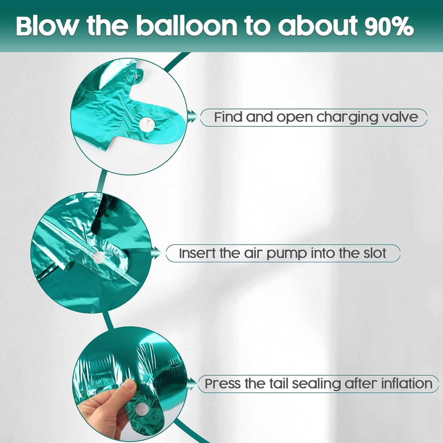 2026 Balloon - Teal Birthday Number Balloons, 40 Inch Large Foil Balloons for Men Women Boys Girls Teal Themed Birthday Decorations,Number 2026 Balloon