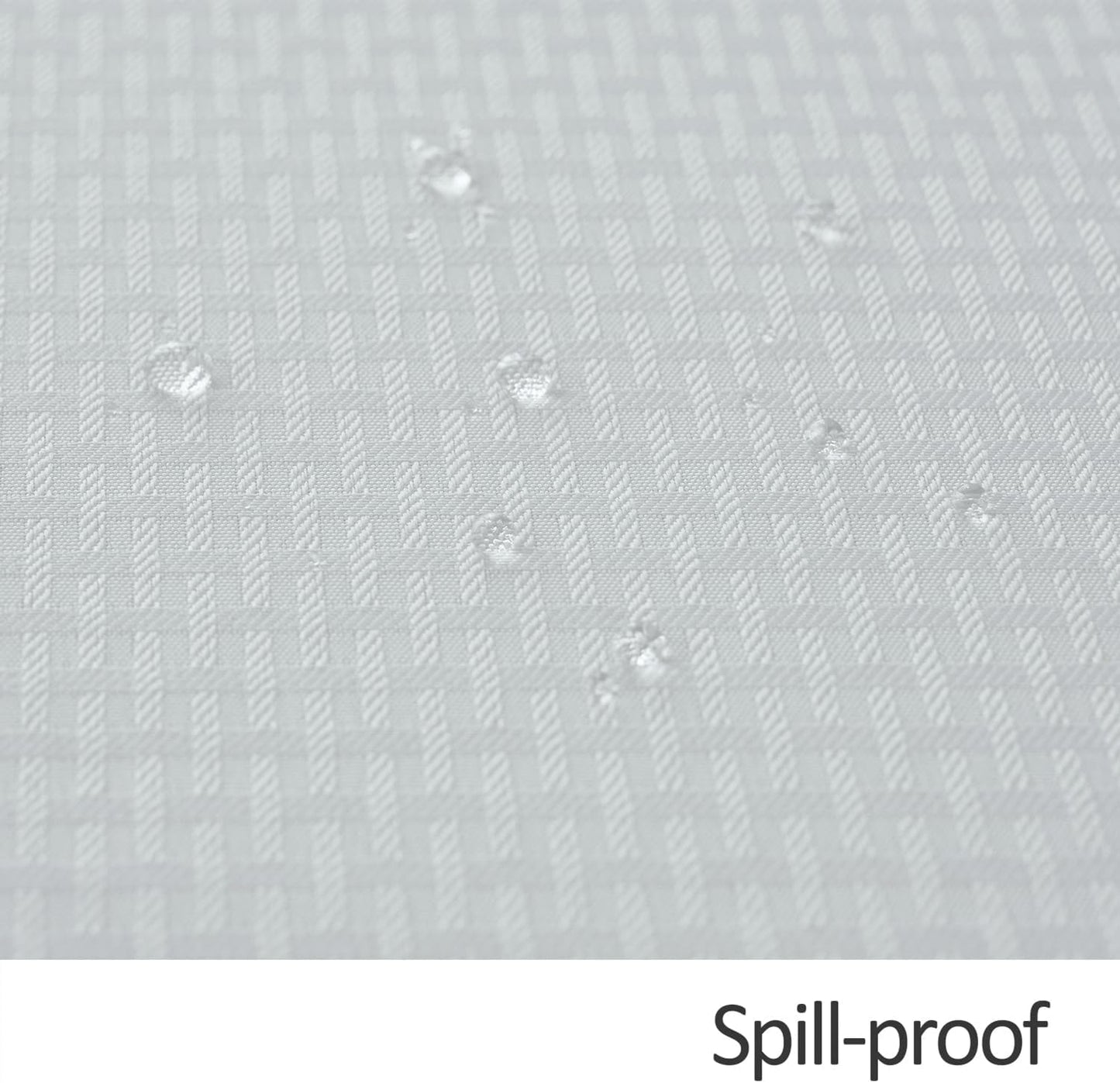 maxmill Round Weaved Texture Design Tablecloth Spill-Proof Wrinkle Free Soft Washable Table Cloth for Circular Table Cover, for Dining Room Buffet Banquet Parties Holiday Dinner, 90 Inch White