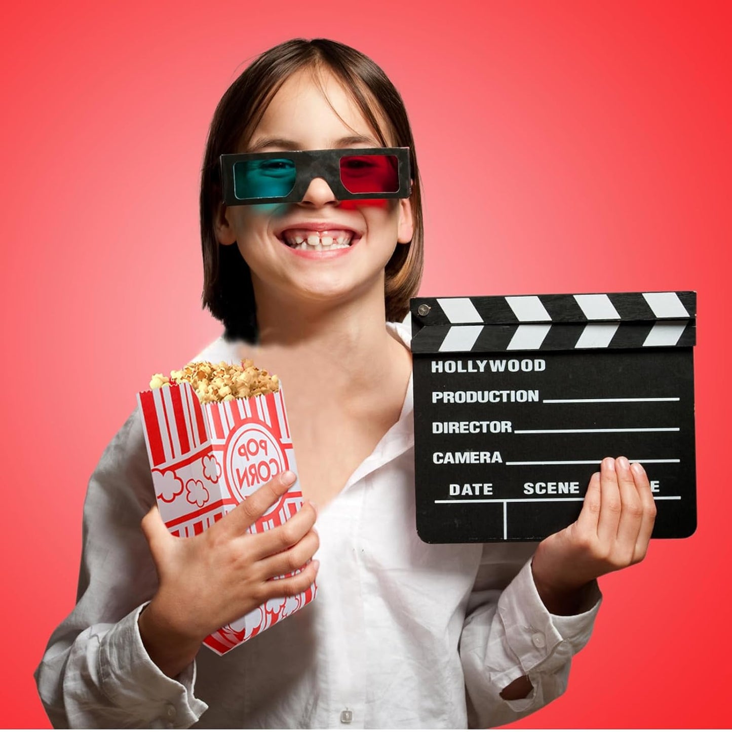 1000pcs Paper Popcorn Bags for Party, 1 Oz Small Vintage Individual Servings Popcorn Container Pop Corn Bags Bulk for Popcorn Machine Accessories Supplies Movie Nights (1000)