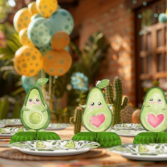 Avocado Party Decorations - Avocado Party Plates and Napkins for Kids Birthday Party, Serves 40 Guests