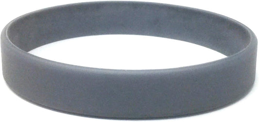 TheAwristocrat 1 Dozen (12) Multi-Pack Blank Rubber Wristbands Silicone Bracelets - Select from a Variety of Colors