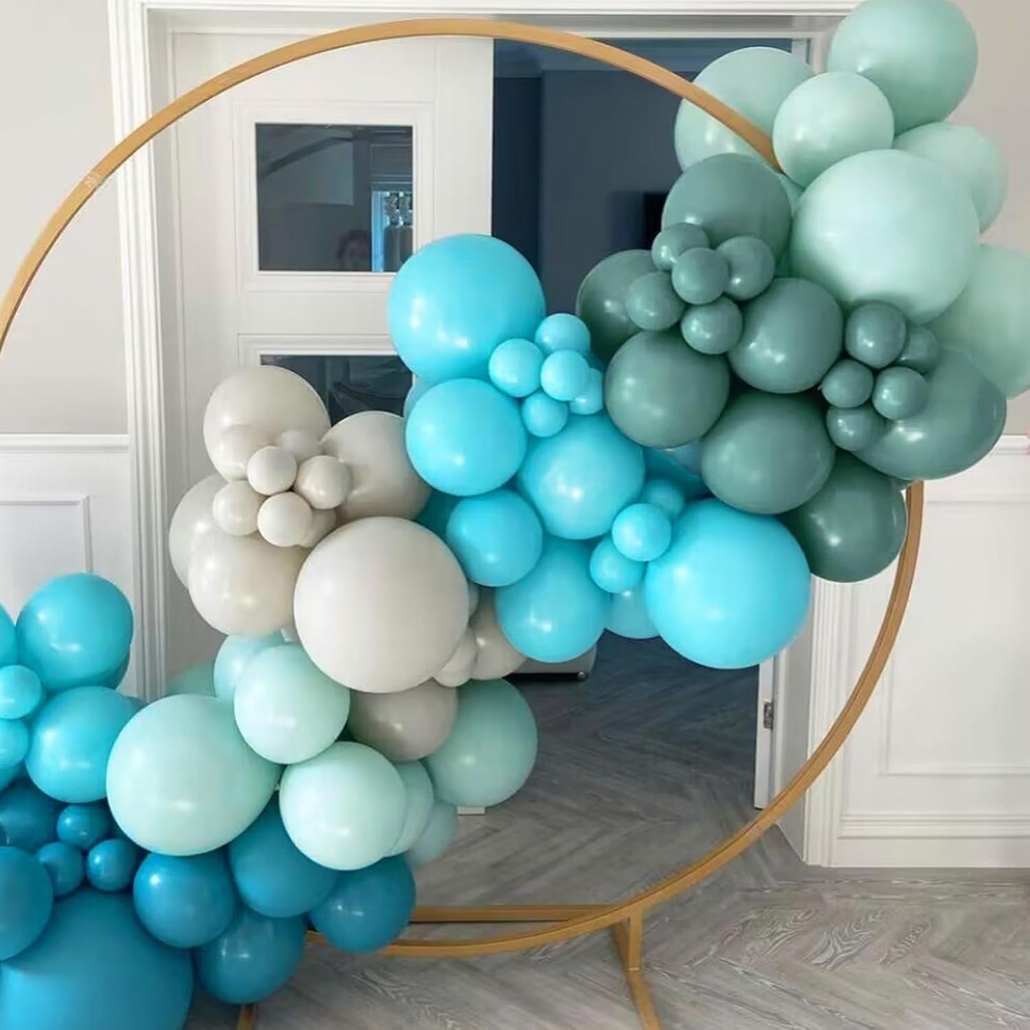 Deep Teal Blue Balloons, Scmdoti Ocean Blue Balloons Different Sizes 18 12 10 5 Inches, Blue Balloon Garland Arch for Spring Party Birthday Baby Shower Bridal Shower Wedding Decorations(LakeBlue)