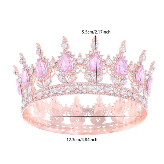 Queen Crown for Women Crystal Tiara for Girl Rhinestone Wedding Headband for Bride Hair Accessories for Costume Birthday Party Prom Gifts