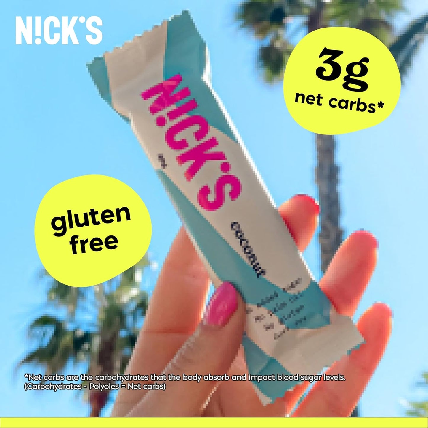 Nick’s Keto Chocolate Candy Bars Bundle, Coconut & Peanuts n Fudge, 15 x 40g Each – No Added Sugar, 3g Net Carbs, Gluten Free, Only 160–180 Calories, Low Carb Candy Snack, 30 Bars total