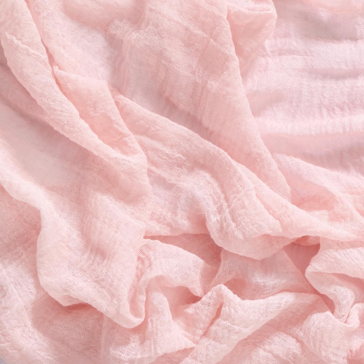 Socomi Pink Gauze Fall Thanksgiving Cheesecloth Table Runner Blush 120 Inch Rustic Boho Cheese Cloth Runner for Wedding Party Baby Bridal Shower Centerpiece Decoration Holiday Home Decorations