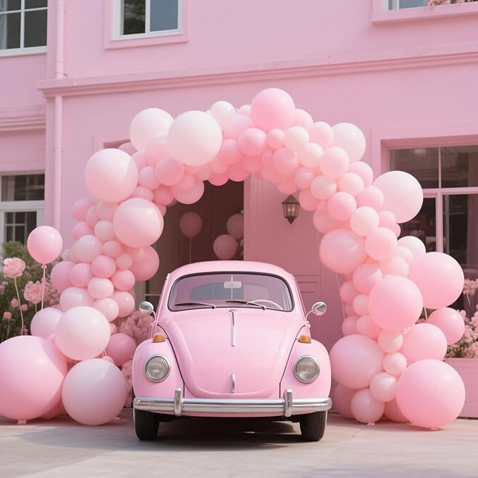 18 inch Big Light Pink Balloons - 30Pcs Globos Rosa Pastel Pink Latex Ballons Large Princess Baloons Party Decorations for Birthday Wedding Bridal Shower Bachelorette Gender Reveal Halloween Summer