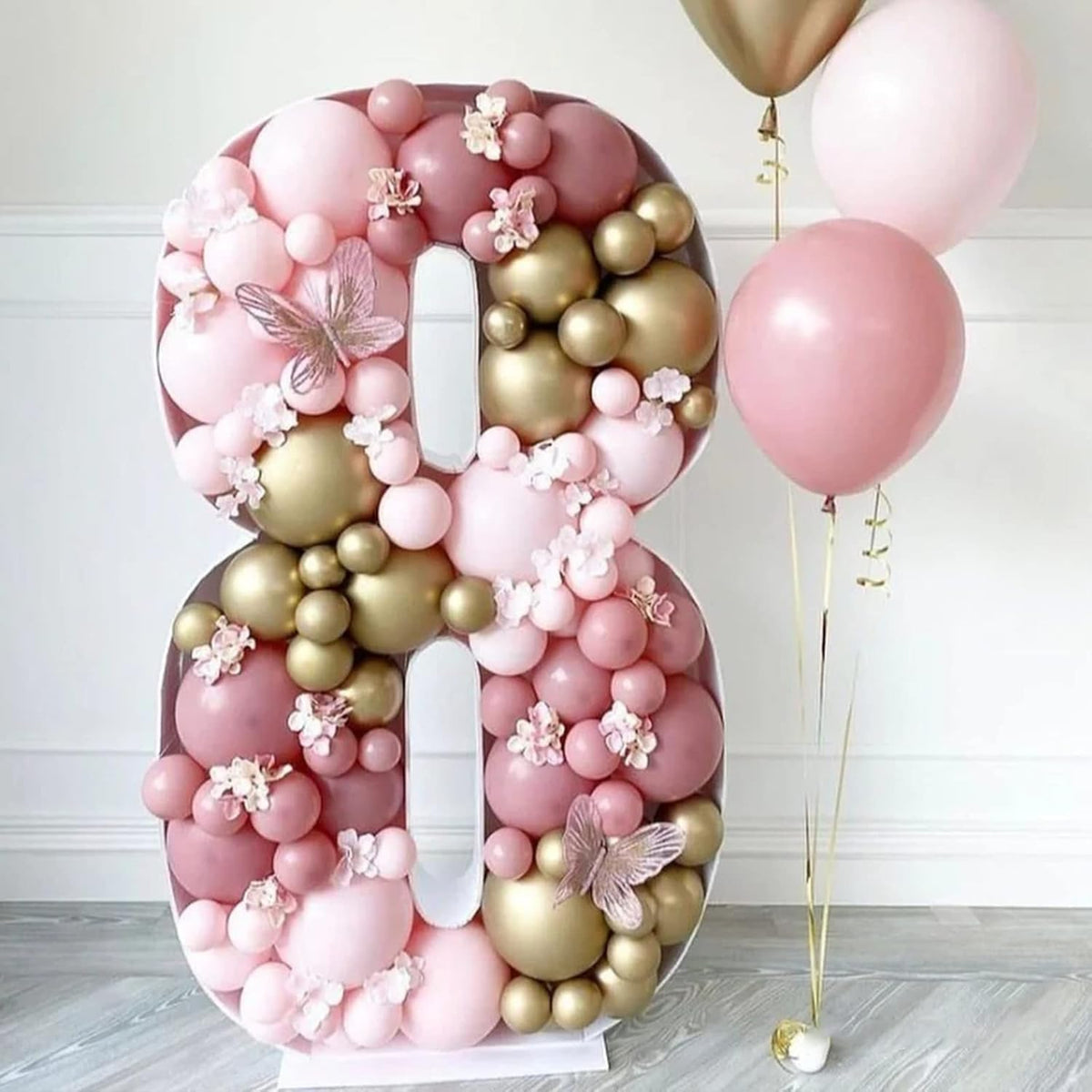100pcs Dusty Pink Balloons 18 inch +12 inch +10 inch +5 inch Different Sizes Latex Party Rose Pink Balloon for Girl Baby Shower Birthday Wedding Party Decorations