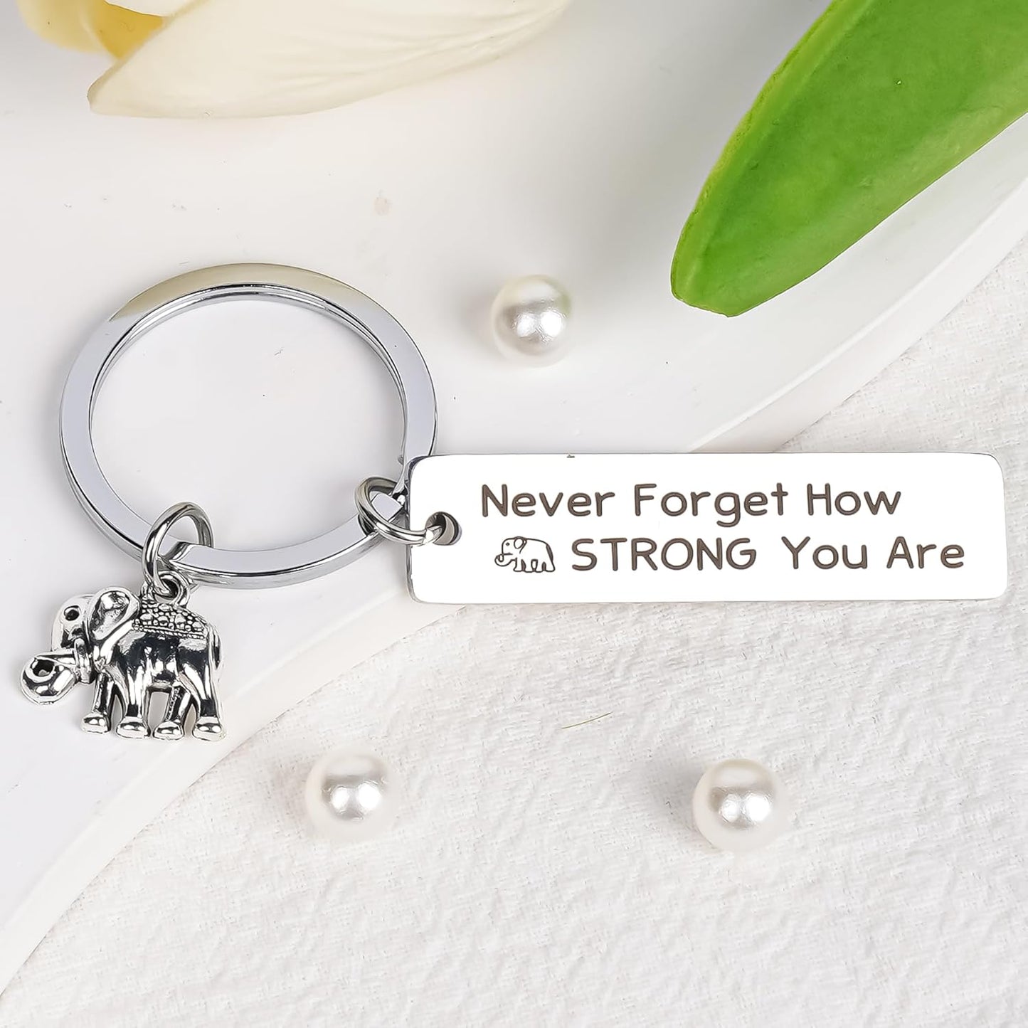 Inspirational Gifts Motivational Keychains - Elephant Dragon Flamingo Encouragement Uplifting Gift for Men Women Christmas