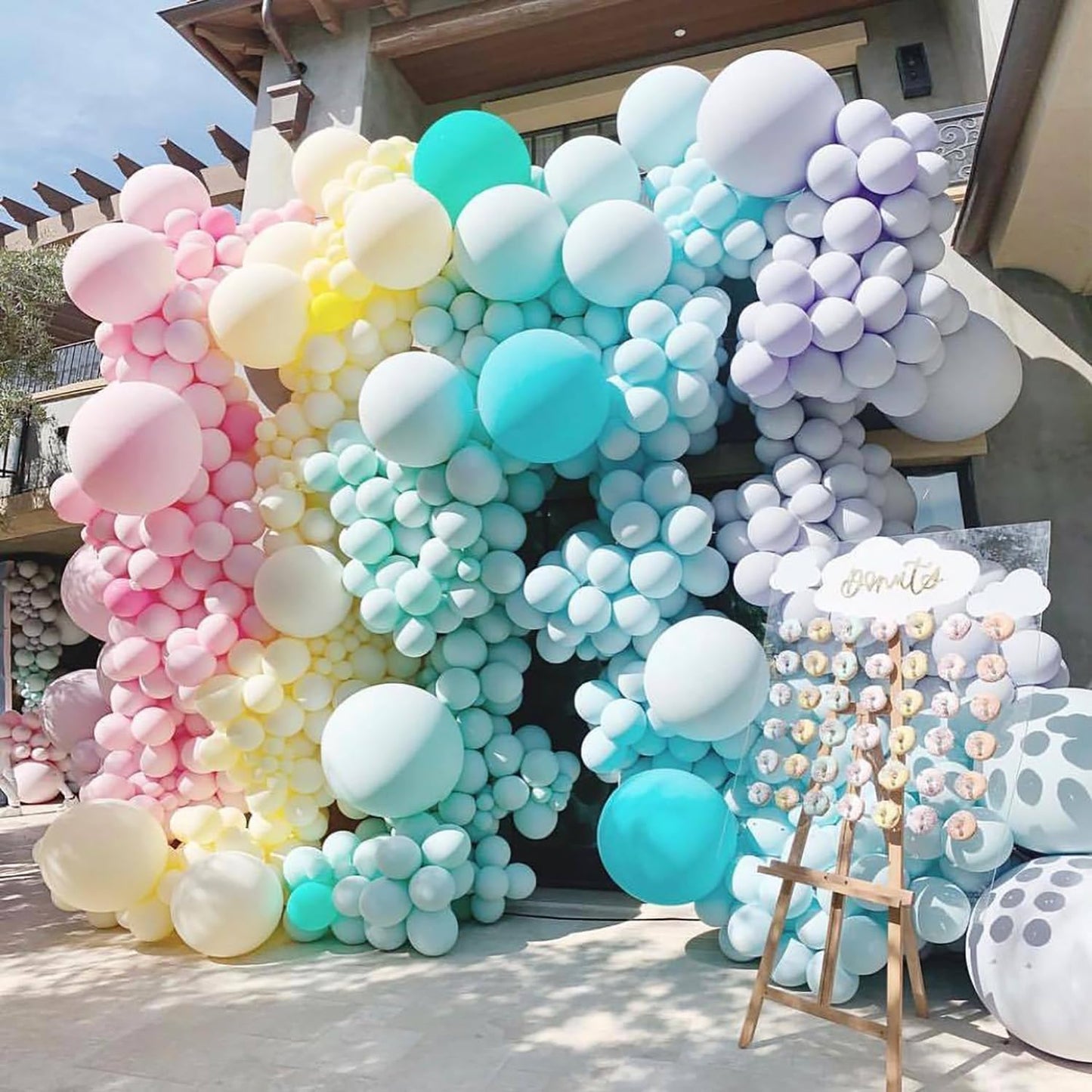KALOR 18 inch Pastel Blue Balloons, 10pcs Thick Latex Round Helium Balloons for Birthday Family Party Wedding Party Baby Shower Decoration Supplies