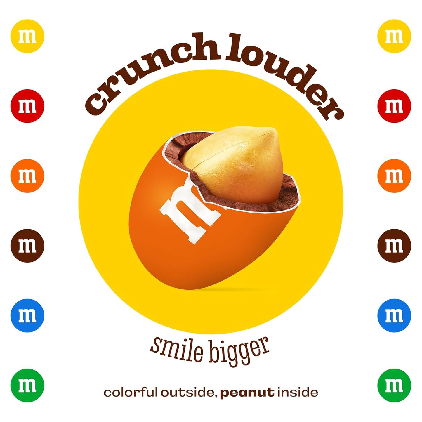 M&M'S WORLD Orange Peanut M&M’s chocolate candy 2 lb bag – bright snack for birthdays, buffets, celebrations, desserts, gifts, gatherings, or cheerful table display