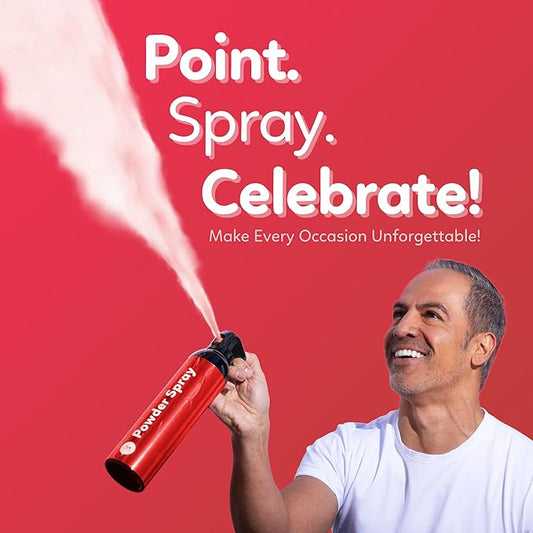 Red Smoke Bomb Powder Cannon Gender Reveal Fire Extinguisher Biodegradable| Launches 25ft | 10 Second Spray | Holi Color Decorations for Photoshoots, Festivals, Celebrations | TUR Party Supplies