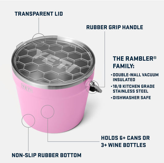 YETI Beverage/Ice Bucket, Holds 6 Longnecks or 3 Bottles of Wine