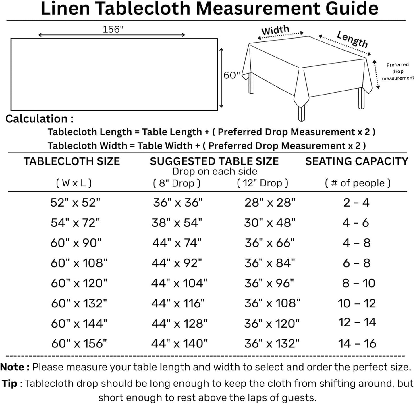Solino Home Linen Tablecloth for Rectangle Tables 60 x 156 Inch - Classic Hemstitch 100% Pure Linen Red Table Cloth - Machine Washable Cloth Tablecloth for Christmas, Holiday