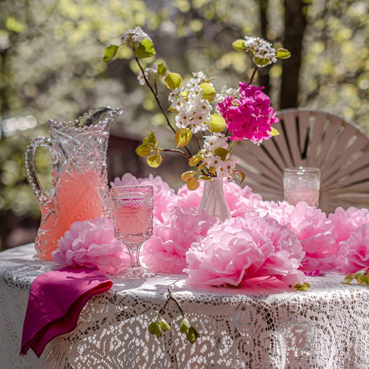 Pink Tissue Paper Pom Poms - Blush Pink Party Decorations for Birthdays, Baby Showers, Engagements, Weddings and Special Occasions by Avoseta (16 Piece Set, Assorted Sizes)