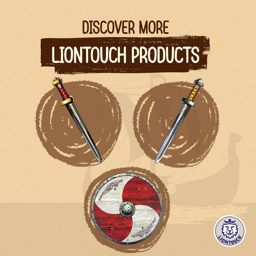 Liontouch - Viking Set - Foam Swords, Shield, & Axe | for Boys Aged 3+ Years | Workshop Master Sven's Authentic Warrior Toys for Pretend Play | Weapon Accessories for Roleplay & Berserker Costumes