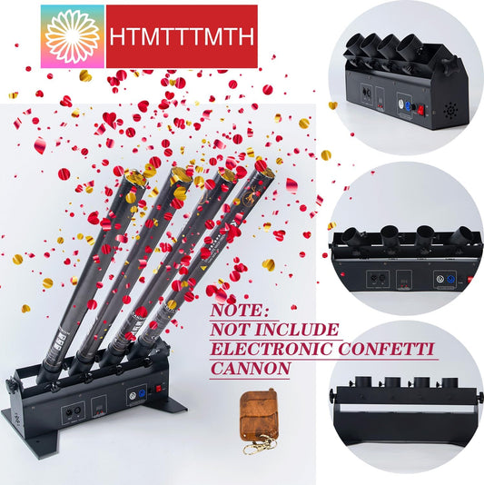 4HEAD Electric Confetti Launcher Confetti Shooter with Wireless Remote for DJ Party Nightclub Wedding Stage Concert Event Show