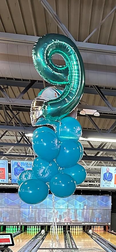 40 Inch Blue-green Numbers 9 Balloon, Balloons Decorations for 9 19 90 Birthday Party, Engagement, Wedding, Graduations, Photo Shoot Supplies