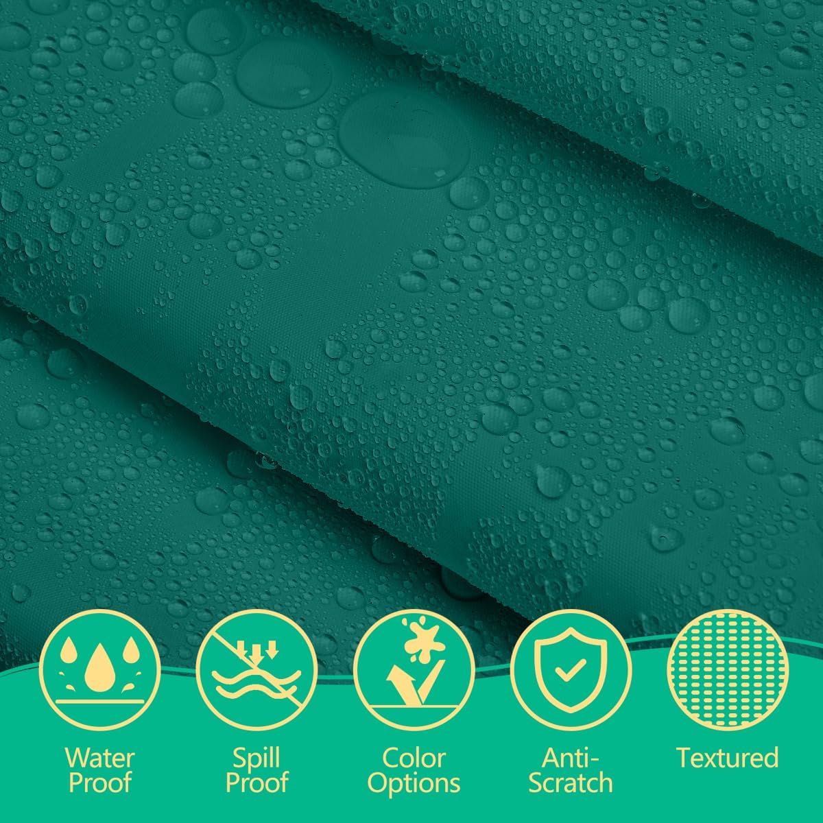 Disposable Teal Plastic Tablecloth 54x108 Inch, 10-Count Waterproof Rectangle Table Cover for Events, Catering