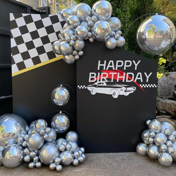 Metallic Silver Balloons 12 inch, Chrome Silver Latex Balloons 50pcs Party Balloons for Graduation Wedding Baby Shower Disco Birthday Party Decorations