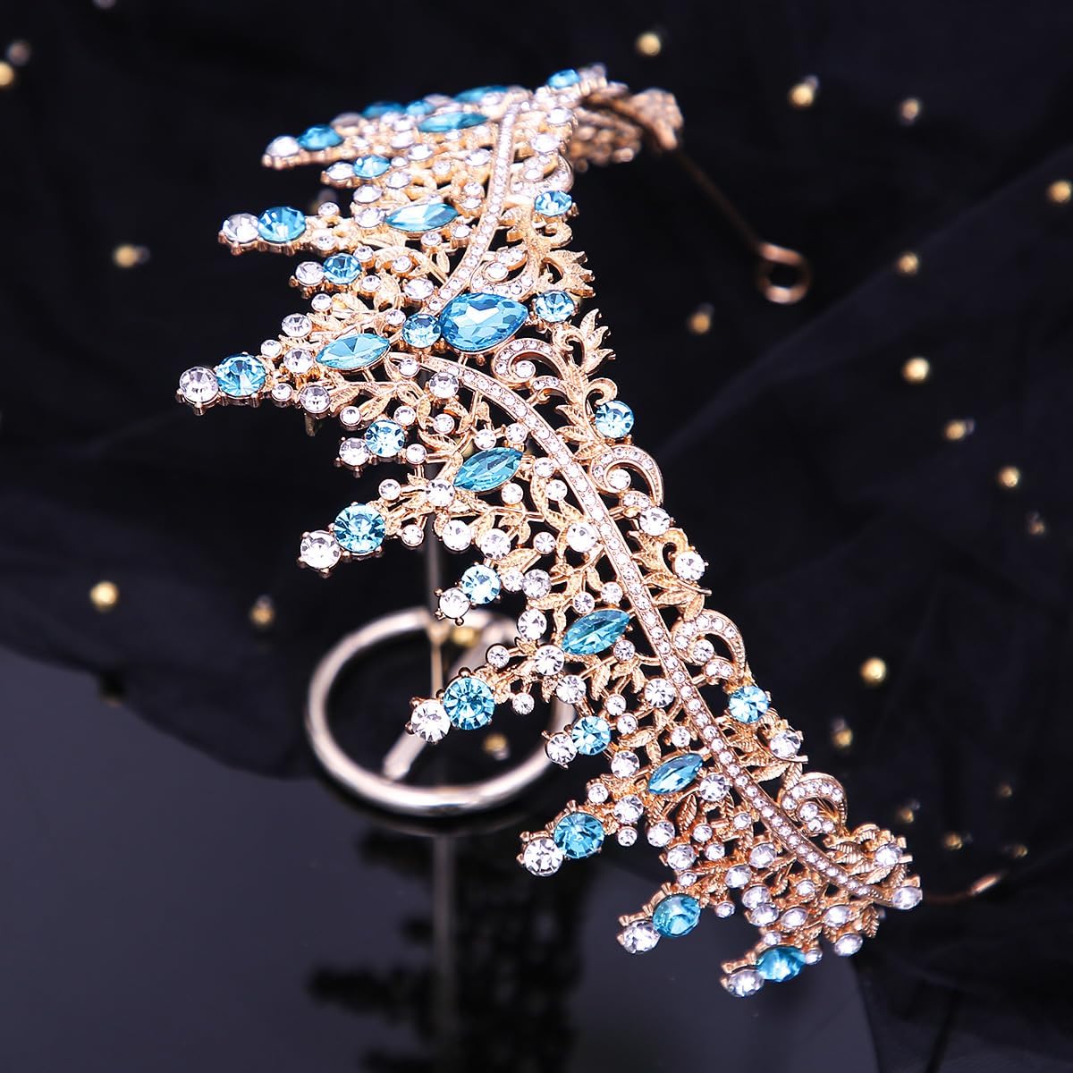 Kamirola Crystal Crowns and Tiaras Headband for Girl or Women Birthday Party Wedding Prom Bridal Halloween Christmas (TR19)