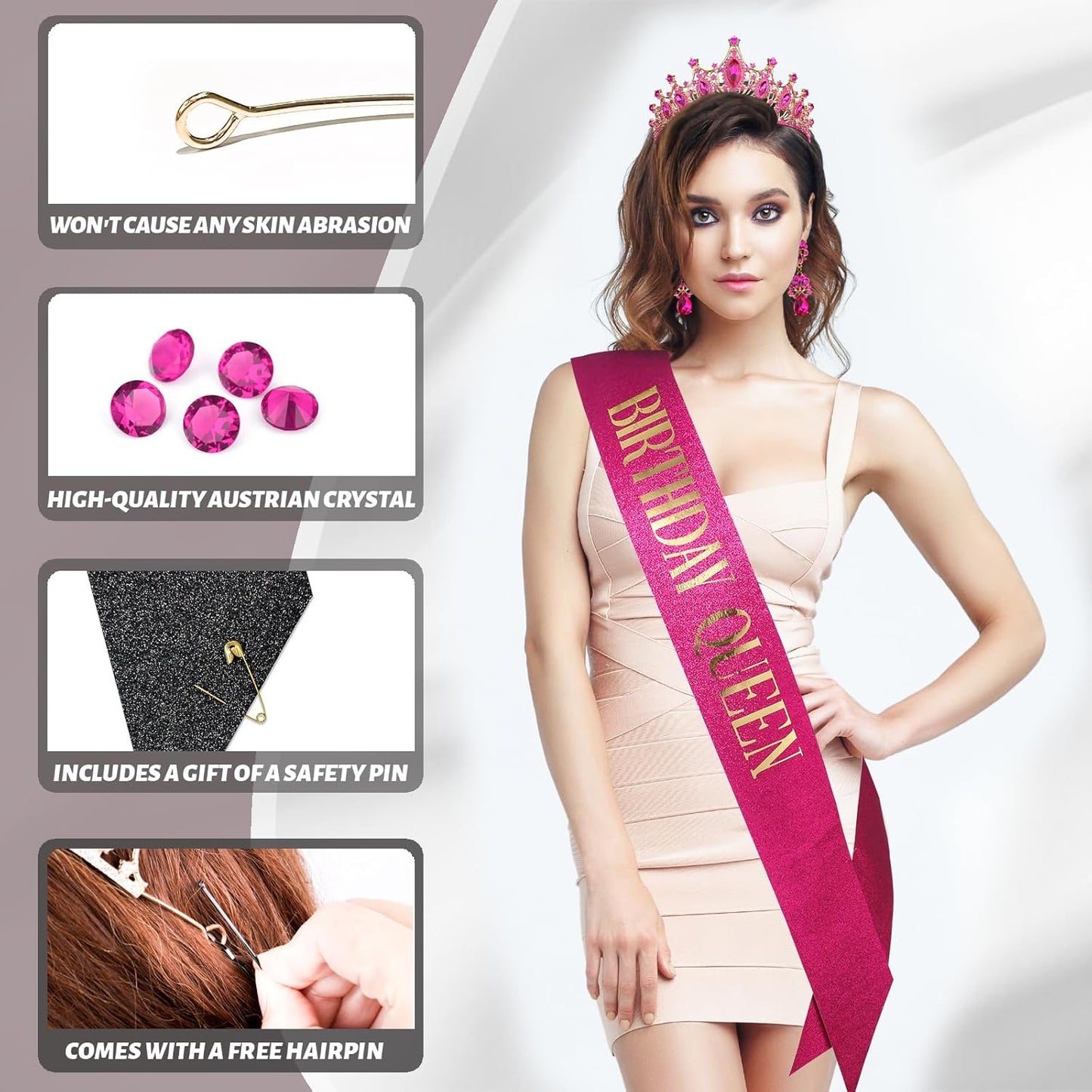 princess tiara,birthday princess gold crown for women,prom queen sash and tiara set, gothic tiaras,belle girl aurora crowns, princess adult woman, black swan