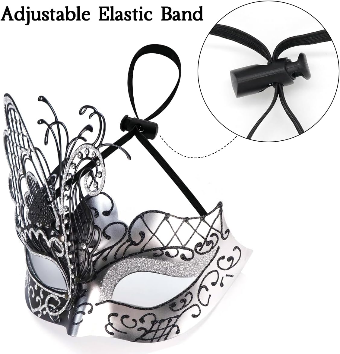 Mysterious Venetian Butterfly Lady Masquerade Halloween Party Mask Evening Prom Ball Mask Bar Costumes Accessory