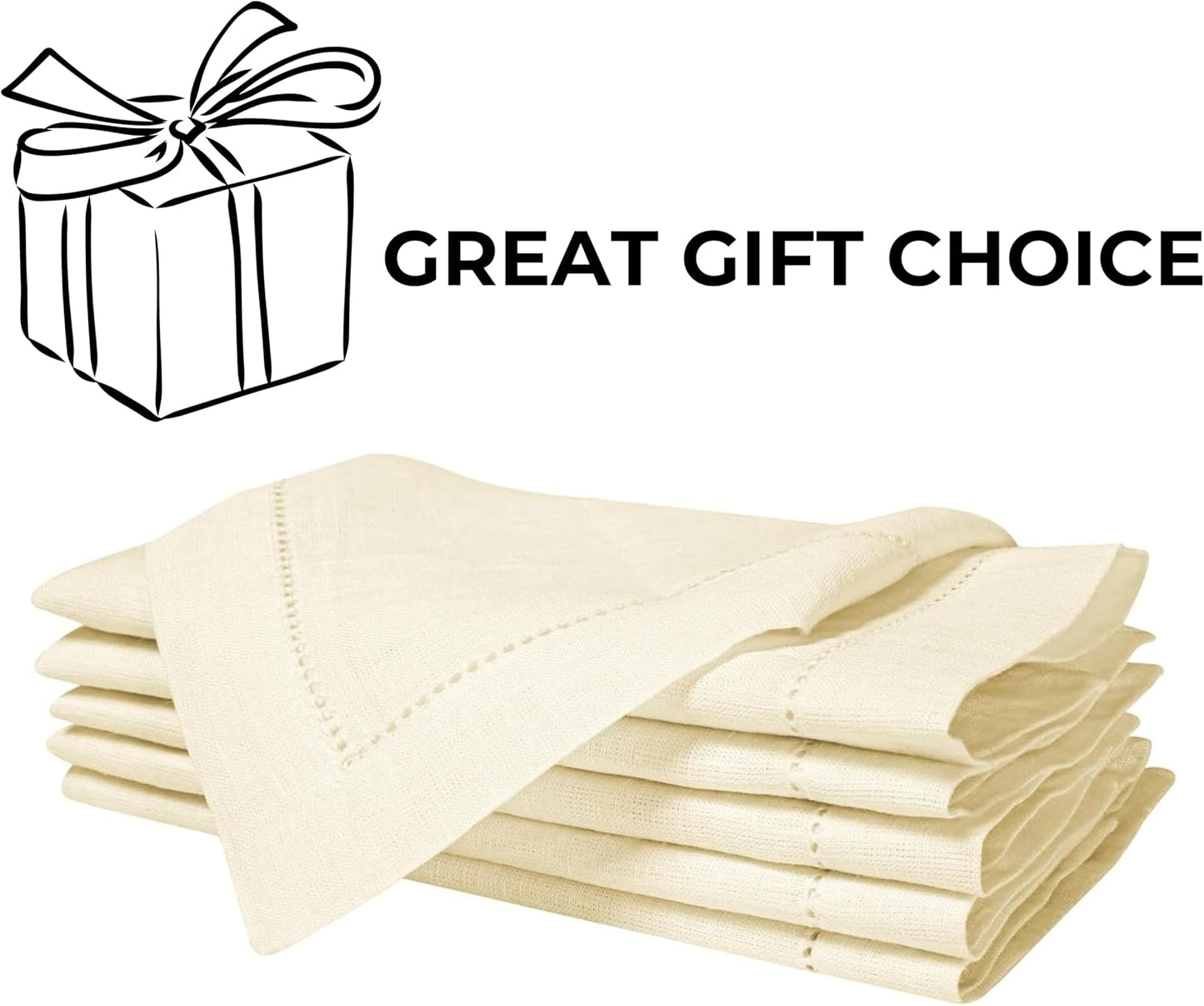 Homidate Cloth Dinner Napkins – Machine Washable Reusable Fabric Napkins for Weddings, Parties & Table Decorations