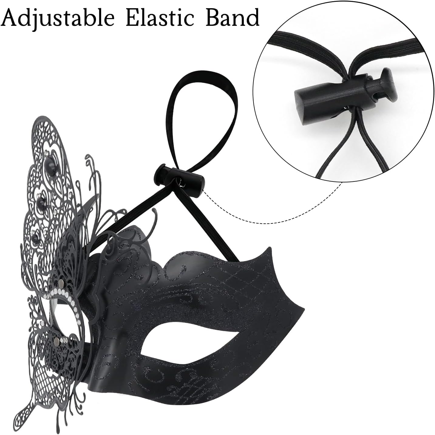 Mysterious Venetian Butterfly Lady Masquerade Halloween Party Mask Evening Prom Ball Mask Bar Costumes Accessory