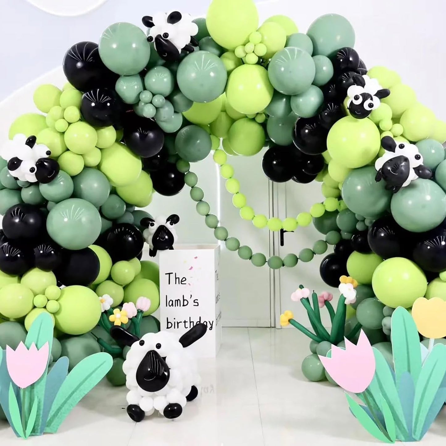 KALOR 18 Inch Lime Green Balloons, 10 Pcs Matte Latex Balloons Big Round Balloons for Wedding, Baby Shower, Birthday Party and Event Decoration