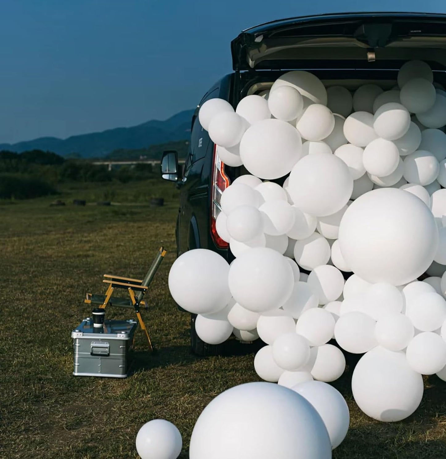 KALOR 18 Inch White Balloons, 10 Pcs White Matte Latex Balloons Big Round Balloons for Wedding, Baby Shower, Birthday Party and Event Decoration