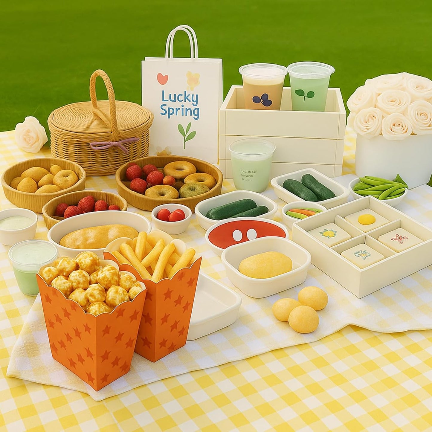 24Pcs Party Paper Popcorn Box,Mini Disposable Popcorn Cup Anime Pattern Popcorn Carton,Snack Candy Fries Container,Apply To Weddings,Movie Night,Birthdays, And Graduation Parties(yellow)