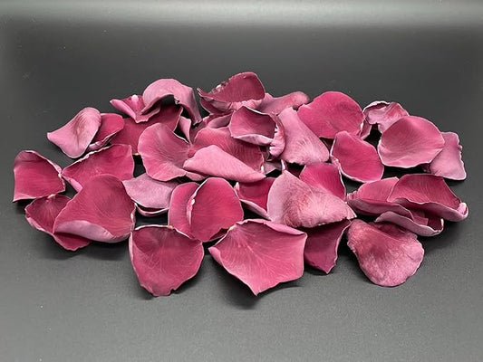 Rose Petals for Wedding Decoration, Bridal Toss, and Aisles, 10 cups, Freeze Dried, Use within 1 month (Burgundy)